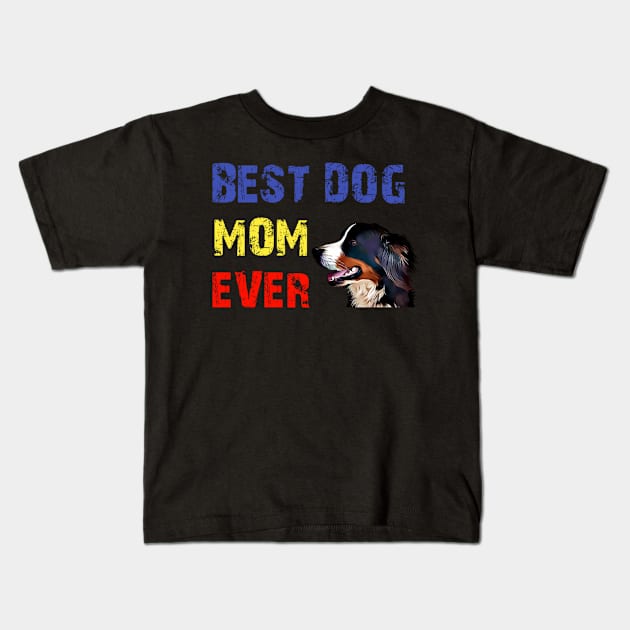 Bernese Mom Kids T-Shirt by Bernesemountaindogstuff